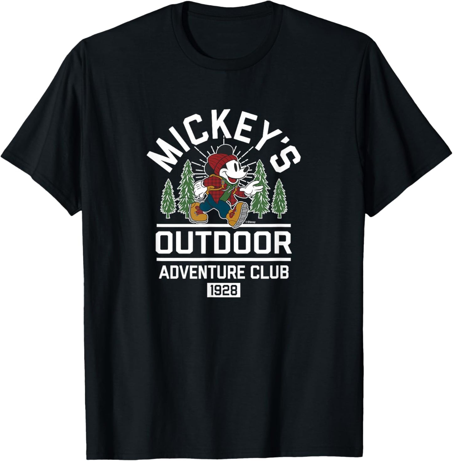 Mickey Mouse - Mickey's Outdoor Adventure Club T-Shirt - T-Shirt | Black