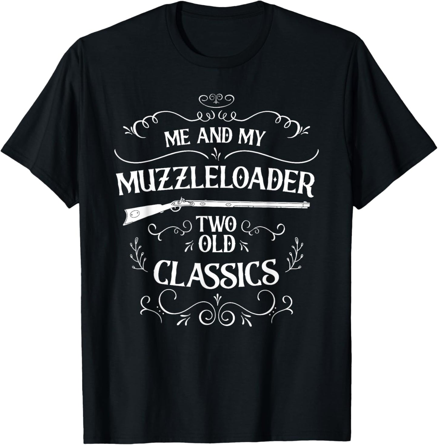 Black Powder Accessories and Muzzleloading Apparel Vintage Muzzleloading Rifle T-Shirt - T-Shirt | Black