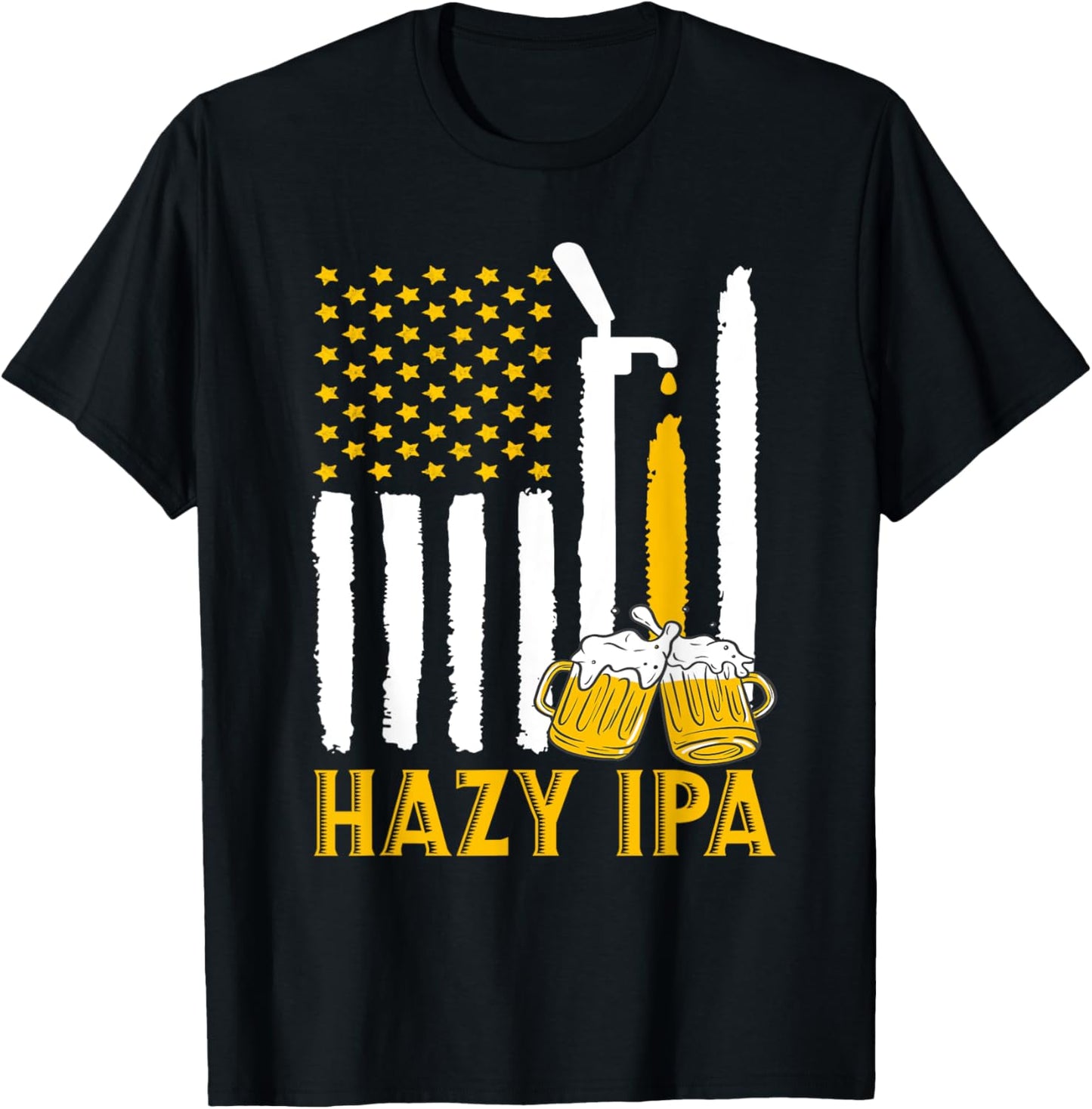 Hazy IPA Craft Beer Indian Pale Ale T-Shirt - T-Shirt | Black