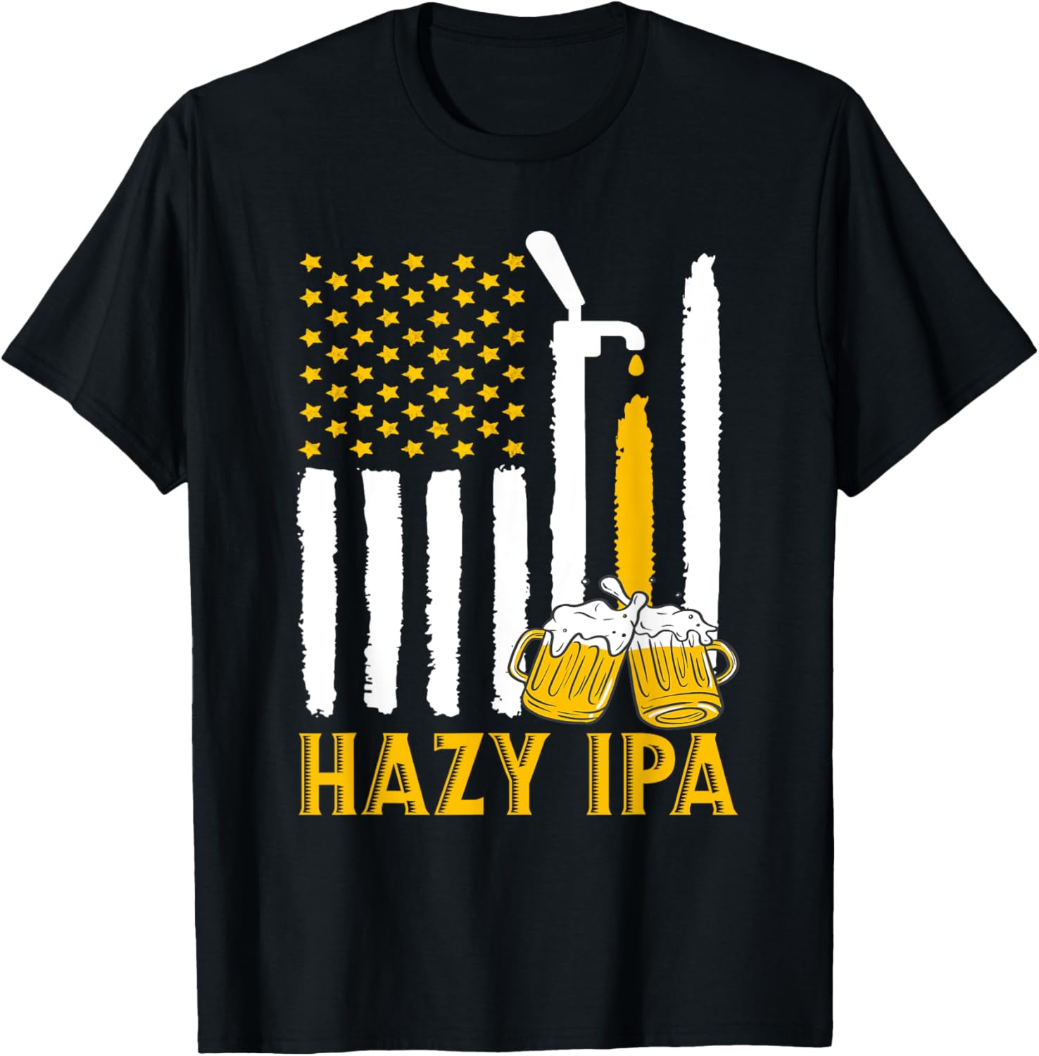 Hazy IPA Craft Beer Indian Pale Ale T-Shirt - T-Shirt | Black