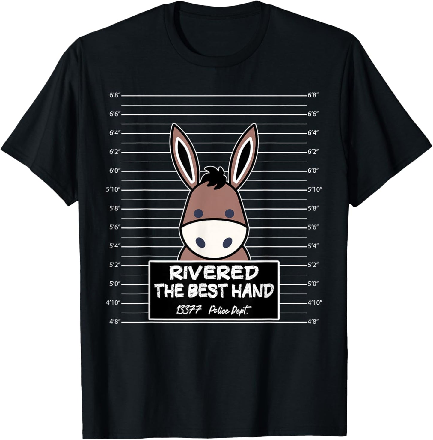 Donkey Rivered Best Hand Full Straddle No Tilt Gambler Poker T-Shirt - T-Shirt | Black