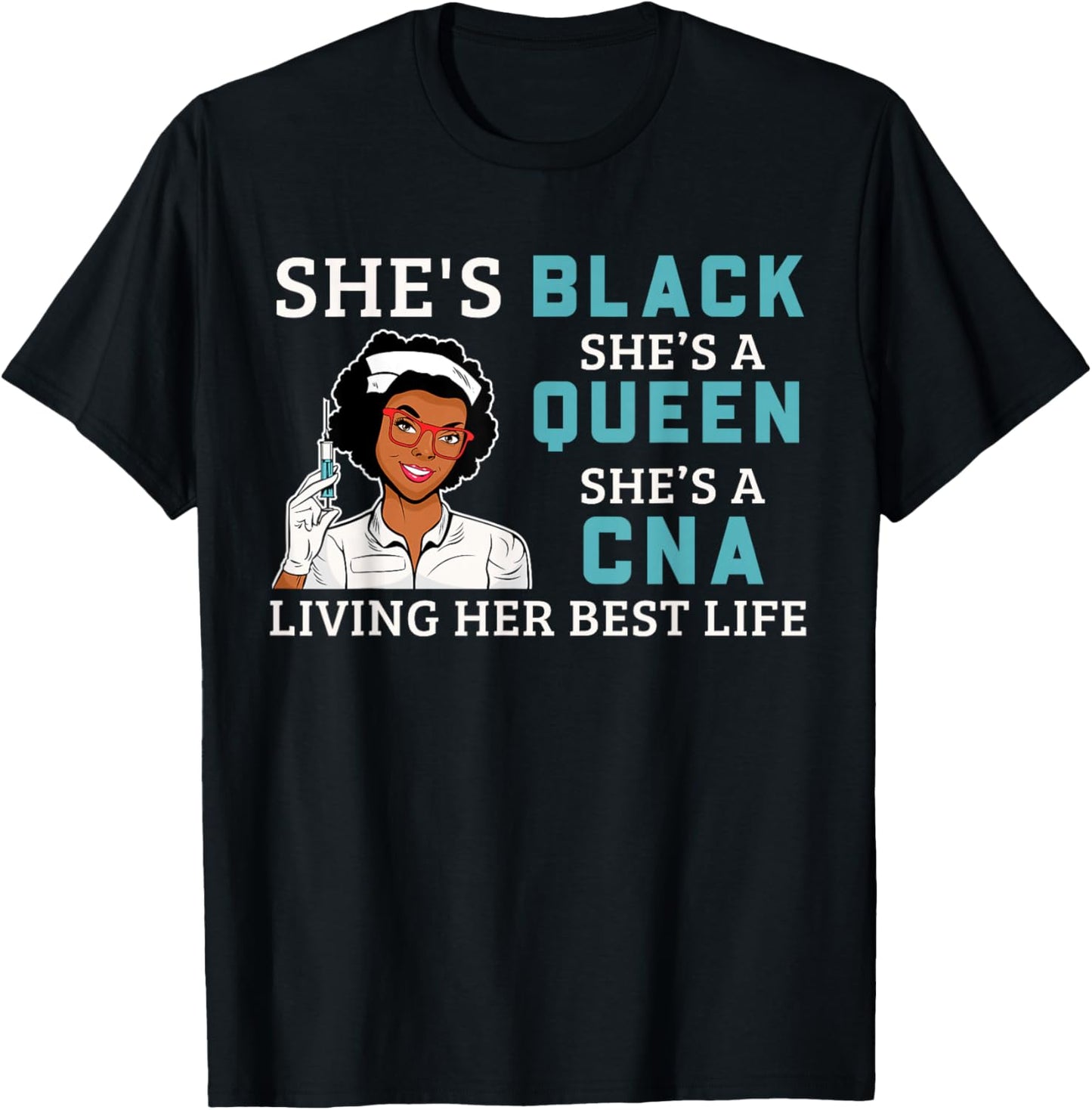 Black Cna Proud Afro Queen Women T-Shirt - T-Shirt | Black
