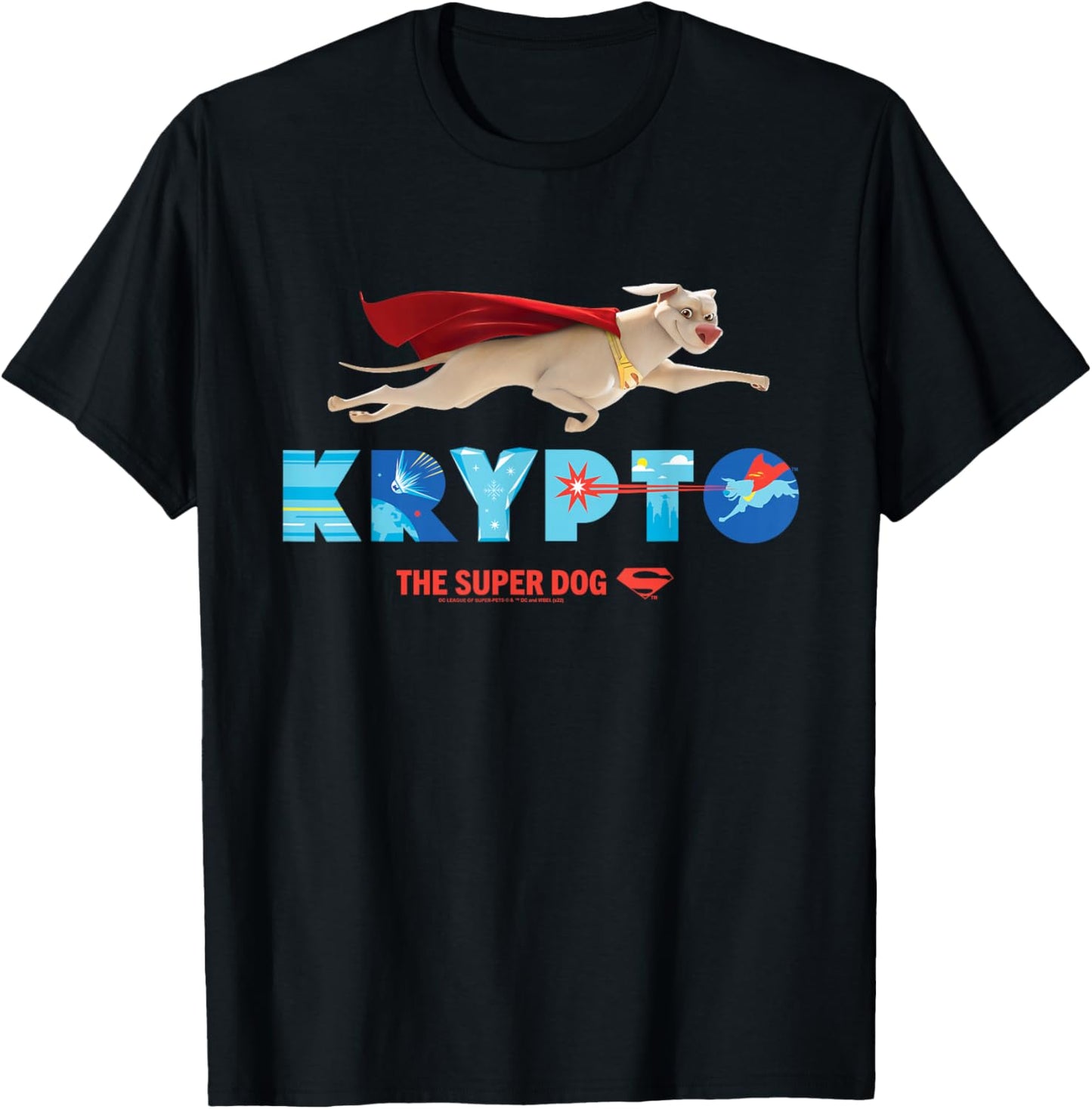 DC League of Super-Pets Krypto the Super Dog to the Rescue T-Shirt - T-Shirt | Black