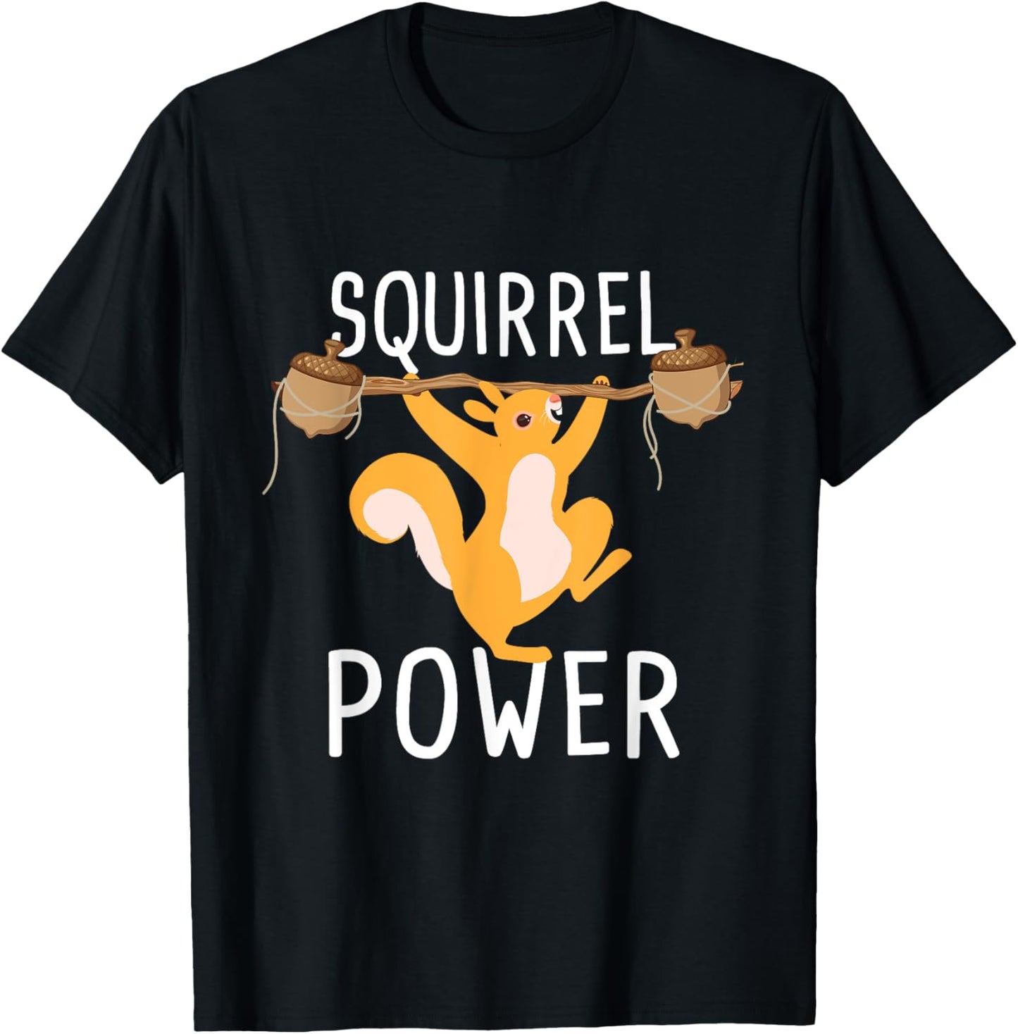 Squirrel Power - Rodent Animal Squirrel Lover T-Shirt - T-Shirt | Black