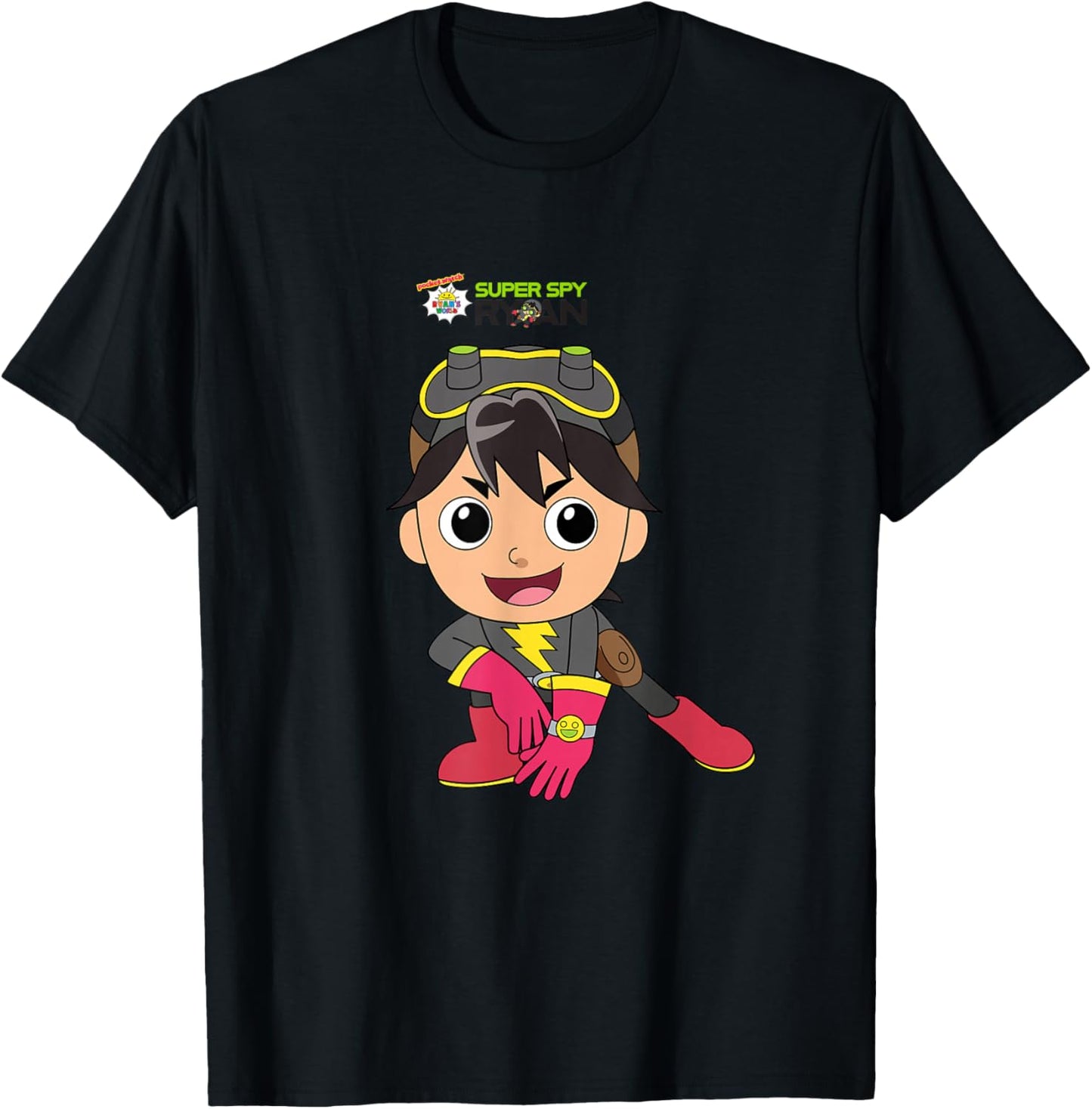 Ryan's World Super Spy Ryan T-Shirt - T-Shirt | Black