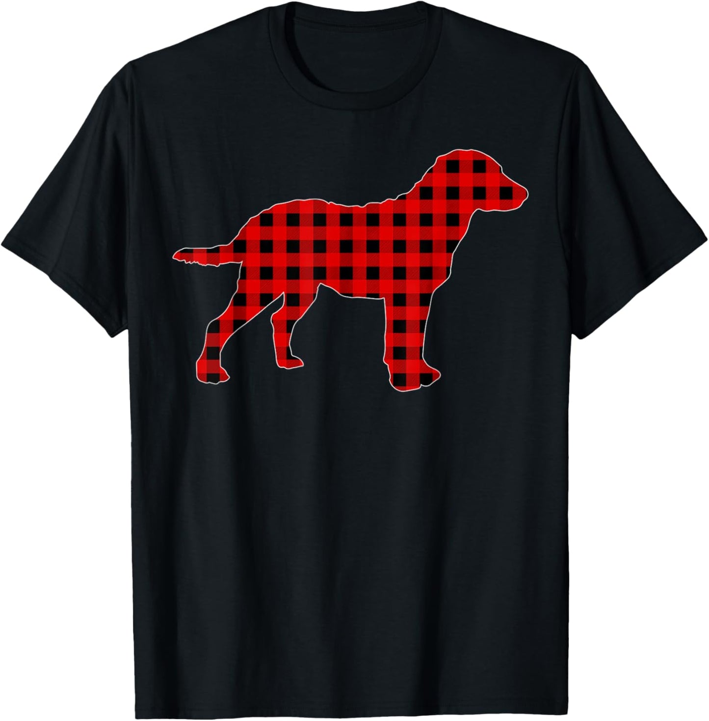 Buffalo Plaid Chesapeake Bay Retriever Dog Christmas Pajama T-Shirt - T-Shirt | Black