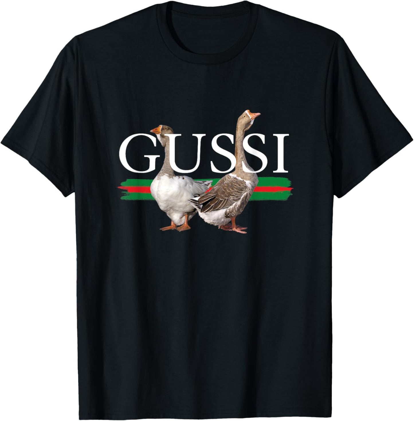 Pansky.art Funny Russian Gussi Adult T-Shirt - T-Shirt | Black