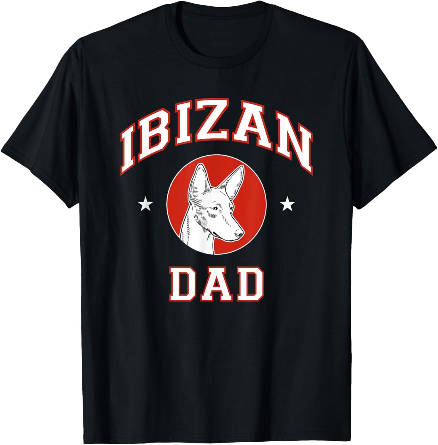 Ibizan Hound Dad Dog Father T-Shirt - T-Shirt | Black
