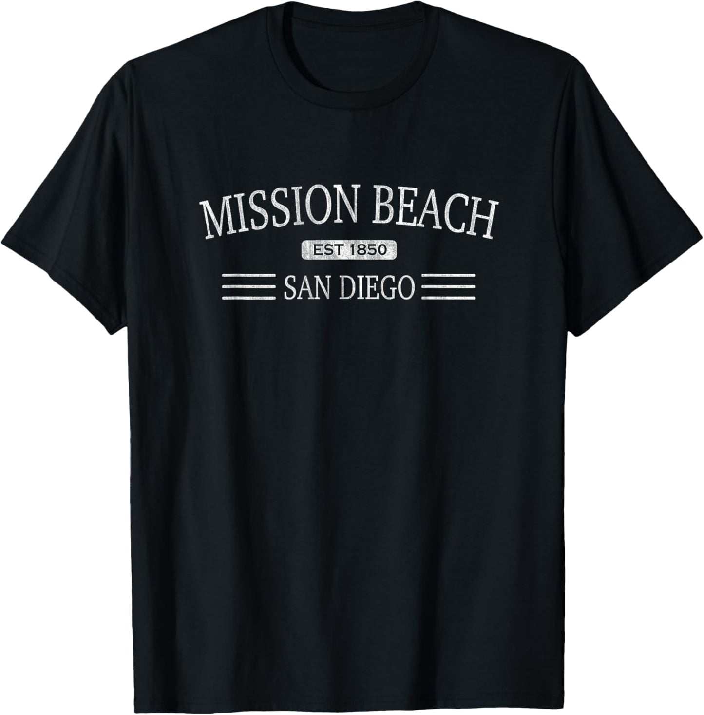 Mission Beach San Diego California T-Shirt - T-Shirt | Black
