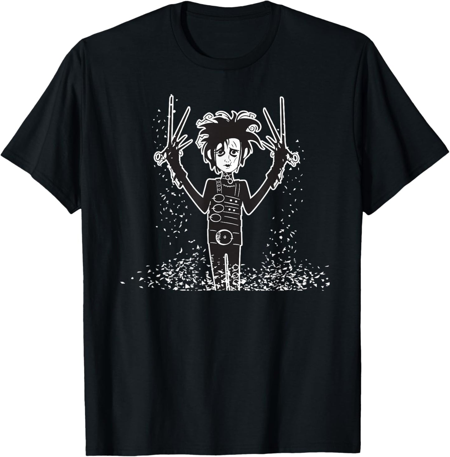 Tim Burton's Edward Scissorhands Snow T-Shirt - T-Shirt | Black