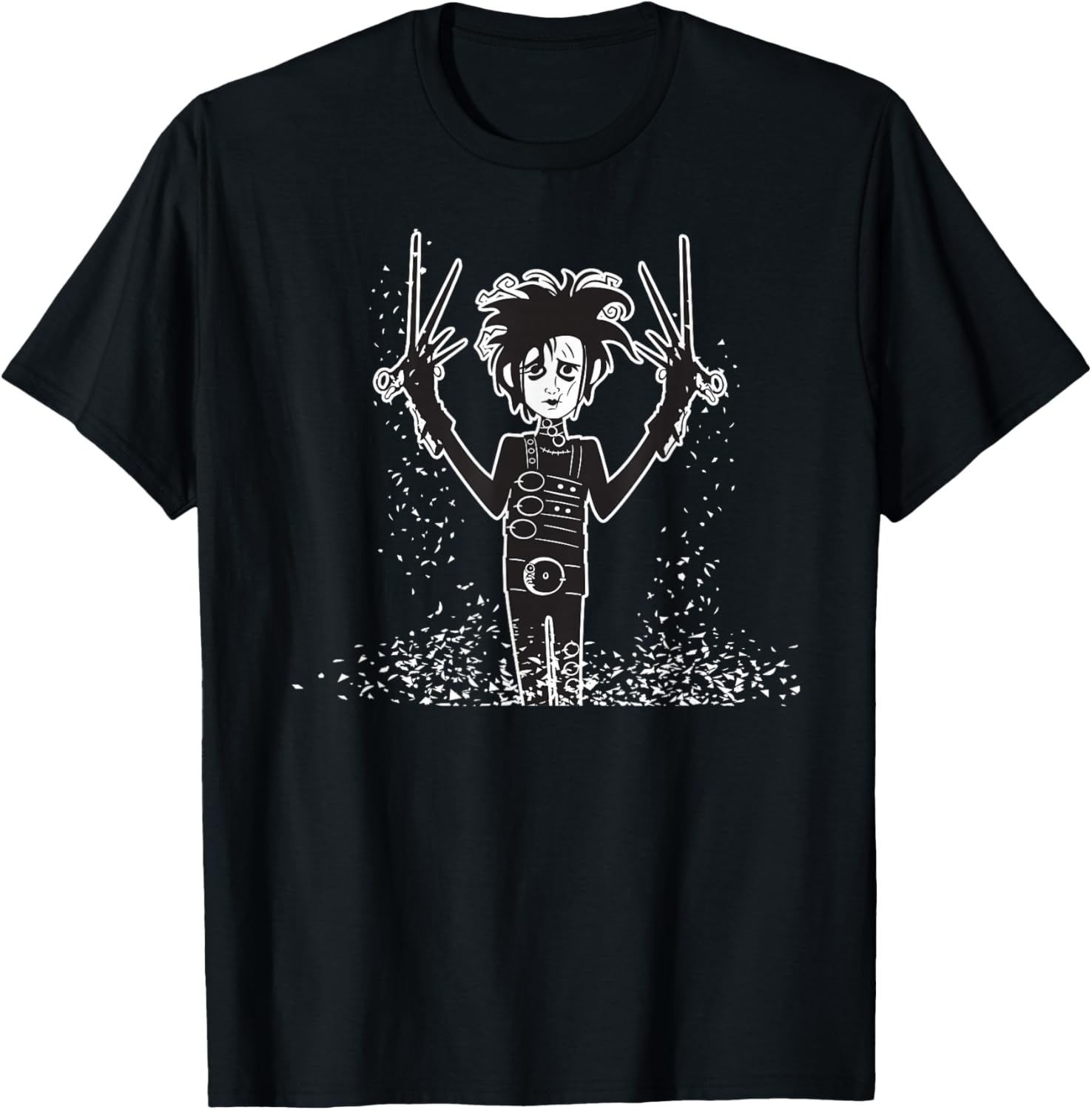 Tim Burton's Edward Scissorhands Snow T-Shirt - T-Shirt | Black