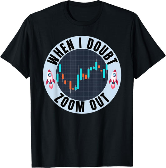 AMC - Apes Together Strong - When In Doubt Zoom Out T-Shirt - T-Shirt | Black