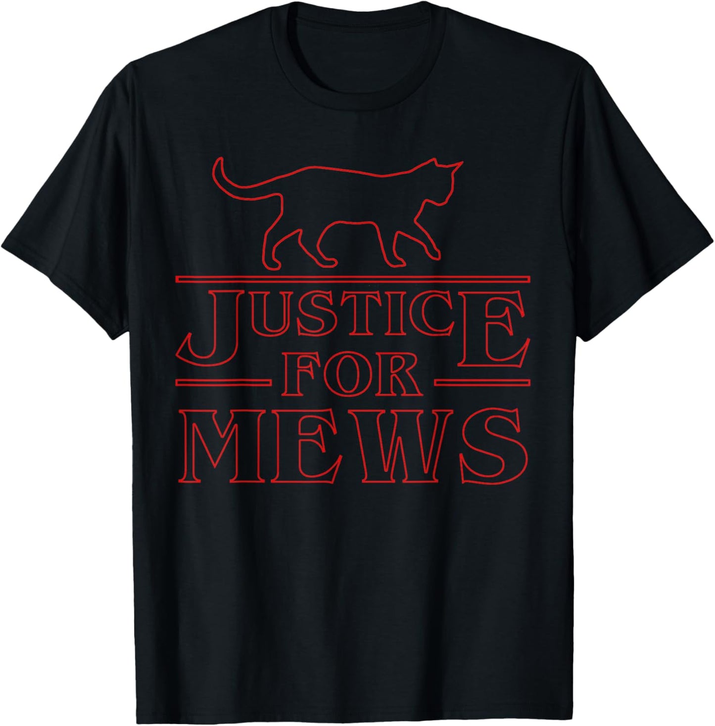Justice For Mews Funny Cat Cat Lovers Shirt Women Kids T-Shirt - T-Shirt | Black