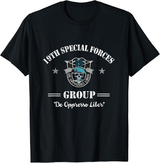 19th Special Forces Group Veteran 19th SFG - 4th of July Men T-Shirt - T-Shirt | Black