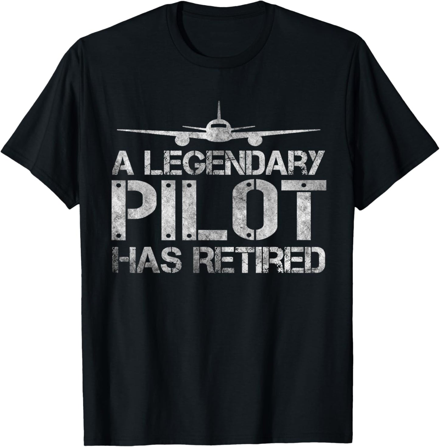 A Legendary Pilot Has Retired, Funny Retirement Copilot T-Shirt - T-Shirt | Black