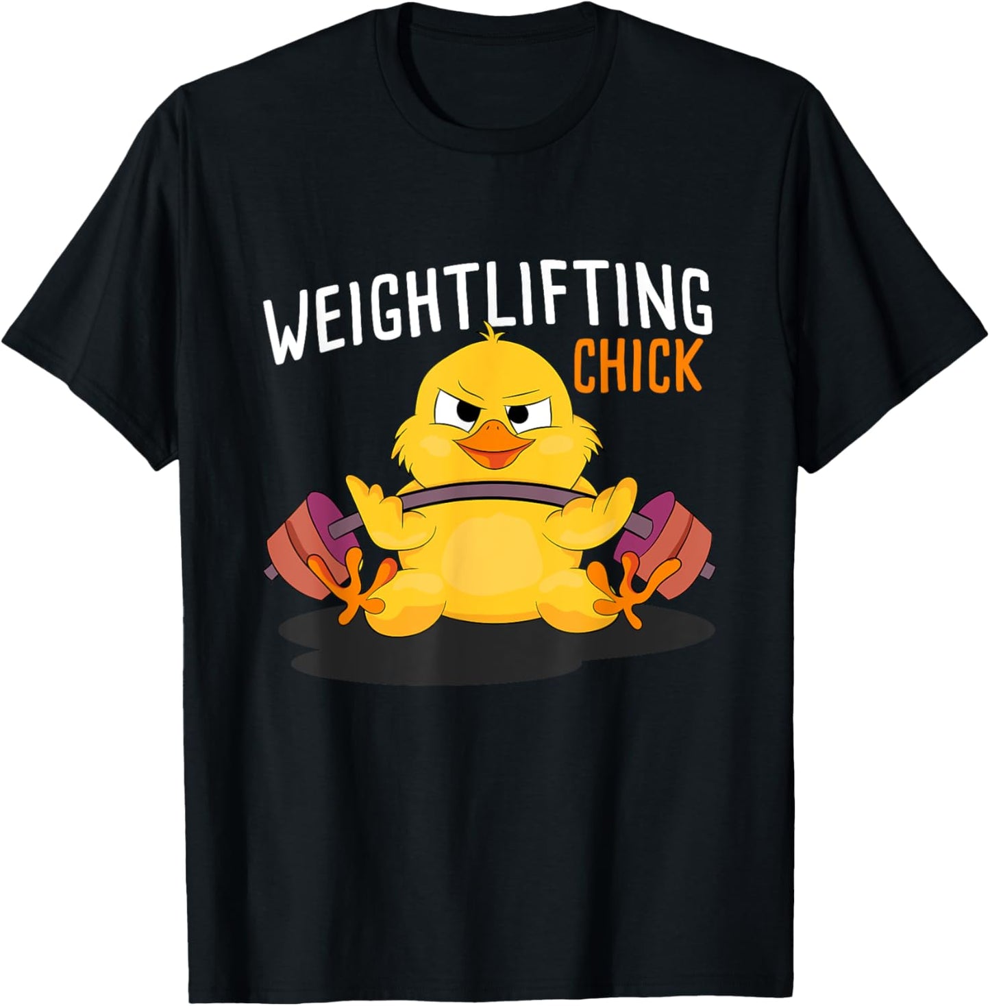 Weightlifting Chick Bodybuilding Workout Gym Women Fitness T-Shirt - T-Shirt | Black