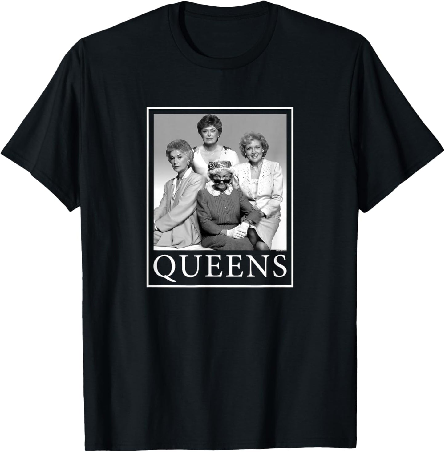 The Golden Girls - Queens Rose Sophia Blanche Dorothy T-Shirt - T-Shirt | Black