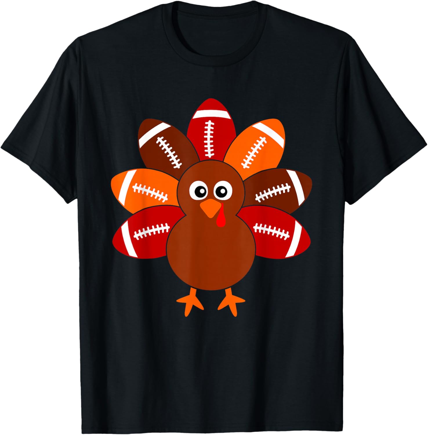Thanksgiving Shirts for Kids Boys Turkey Ball Men Women T-Shirt - T-Shirt | Black