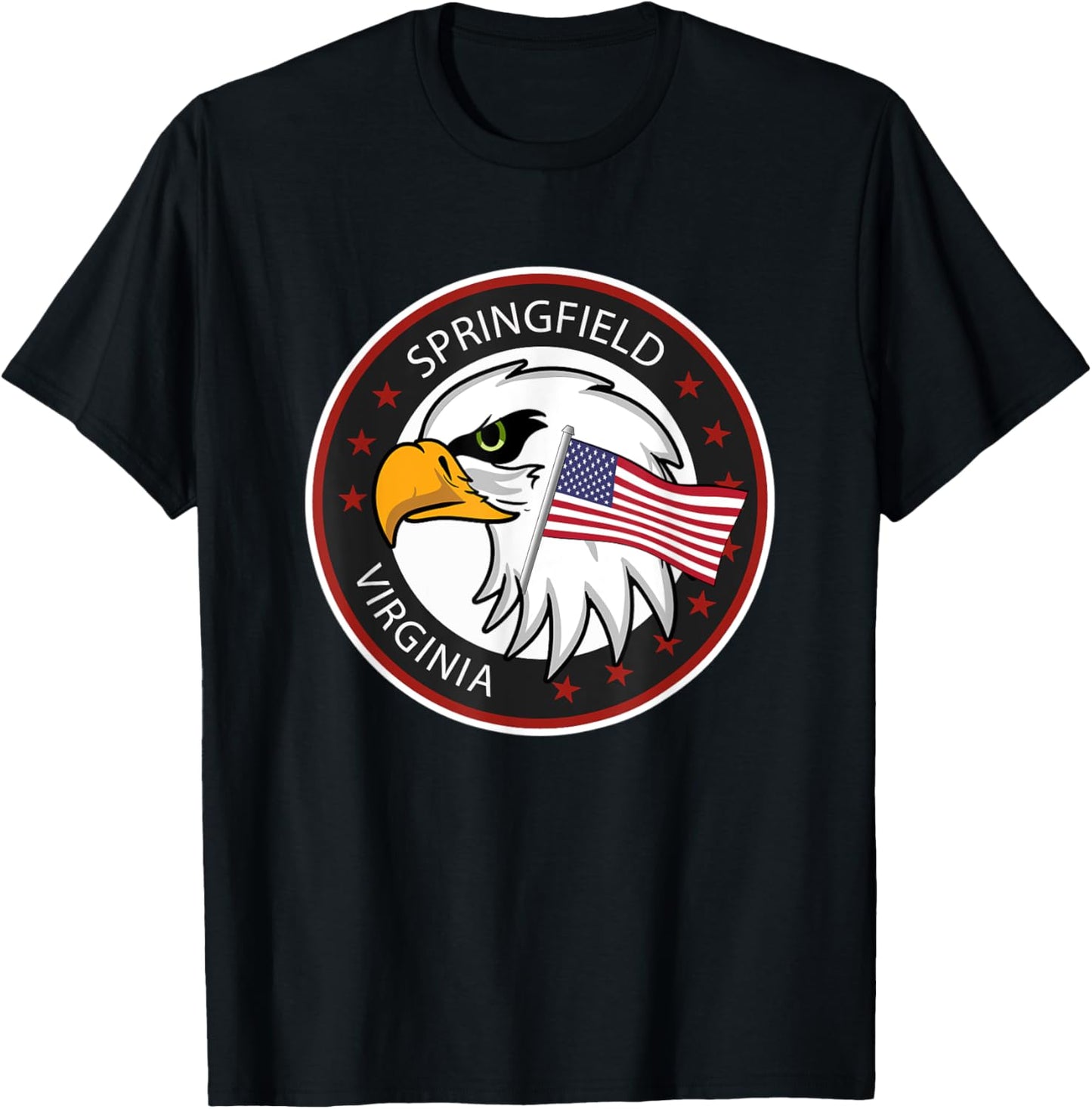 Springfield VA Virginia T-Shirt - T-Shirt | Black