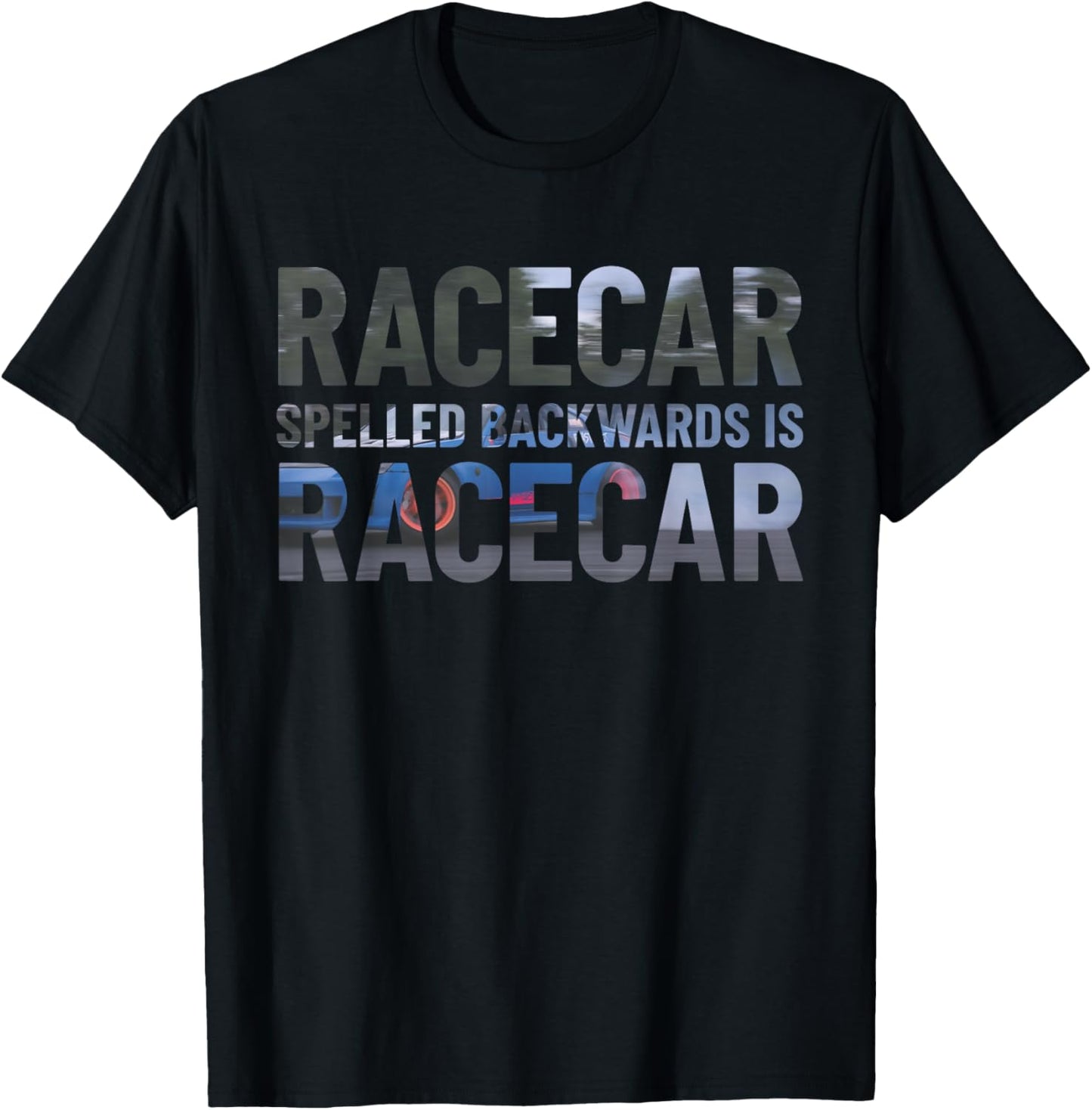 Shifty Driver Carguy Co. Racecar Spelled Backwards Is Still Racecar Funny Black Cotton T-Shirt - T-Shirt | Black