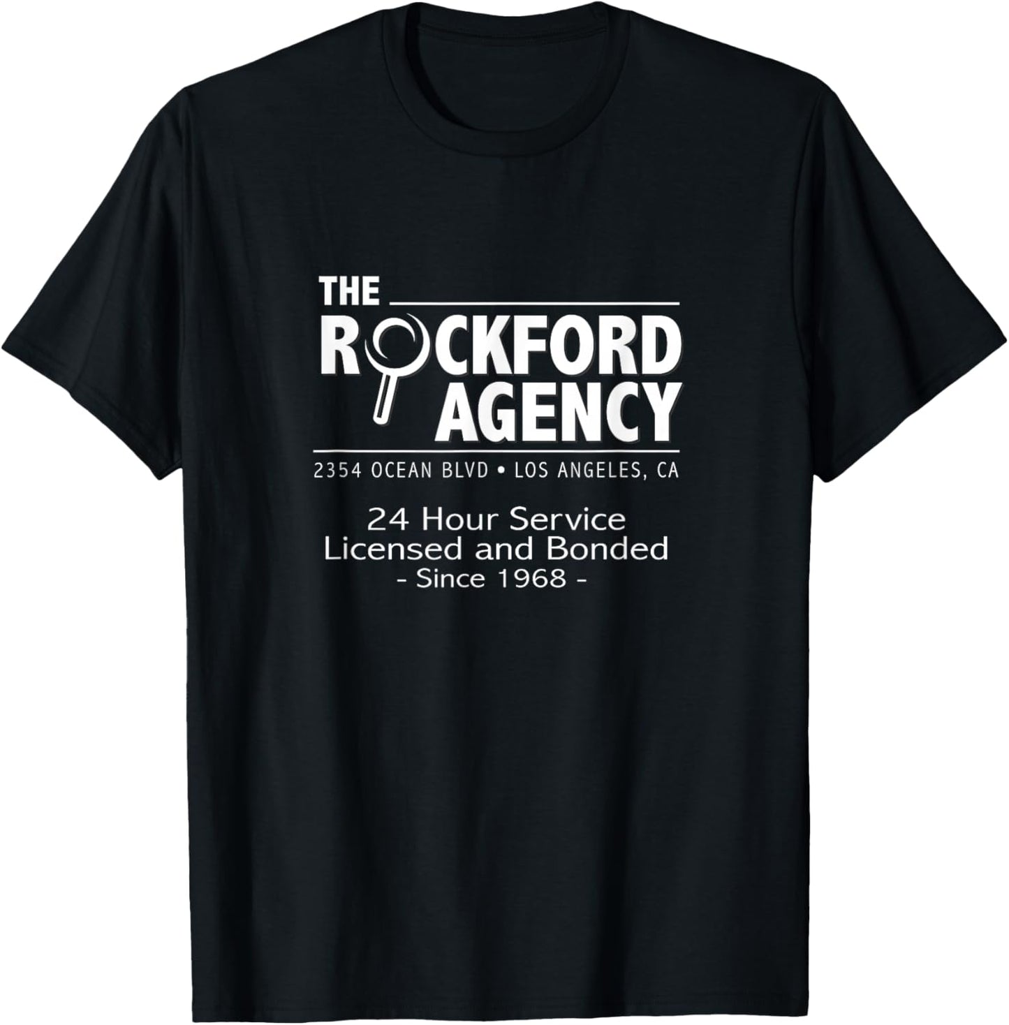Rockford Files | The Rockford Agency Classic TV T-Shirt - T-Shirt | Black