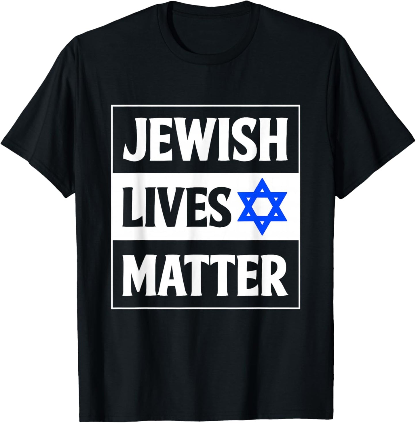 Jewish Lives Matter Retro Jewish Holiday T-Shirt - T-Shirt | Black