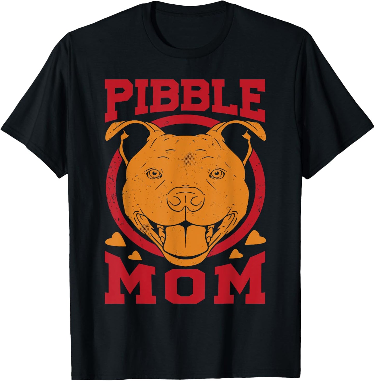 Pibble Mom - Funny Pitbull Dog - Pet Lover Girl T-Shirt - T-Shirt | Black