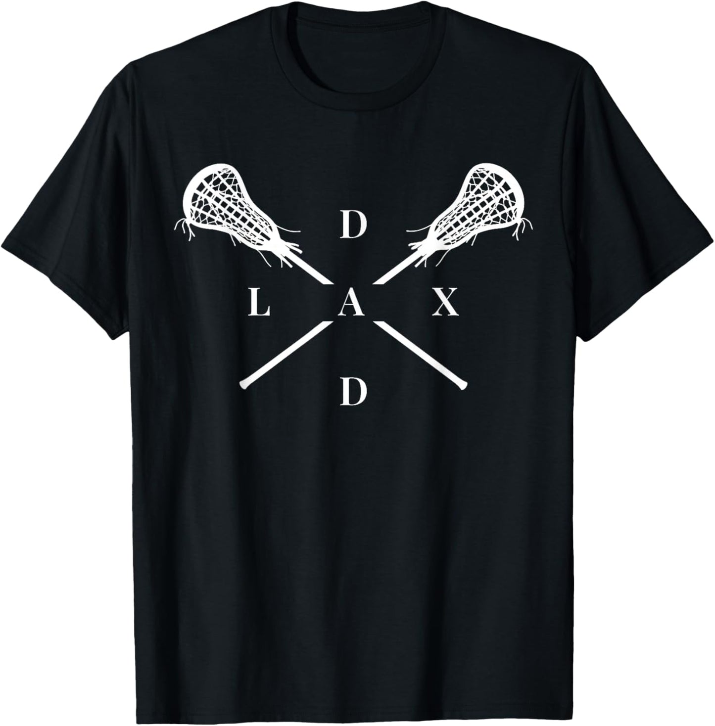Lax Dad | Lacrosse Shirt for Lacrosse Dad T-Shirt - T-Shirt | Black