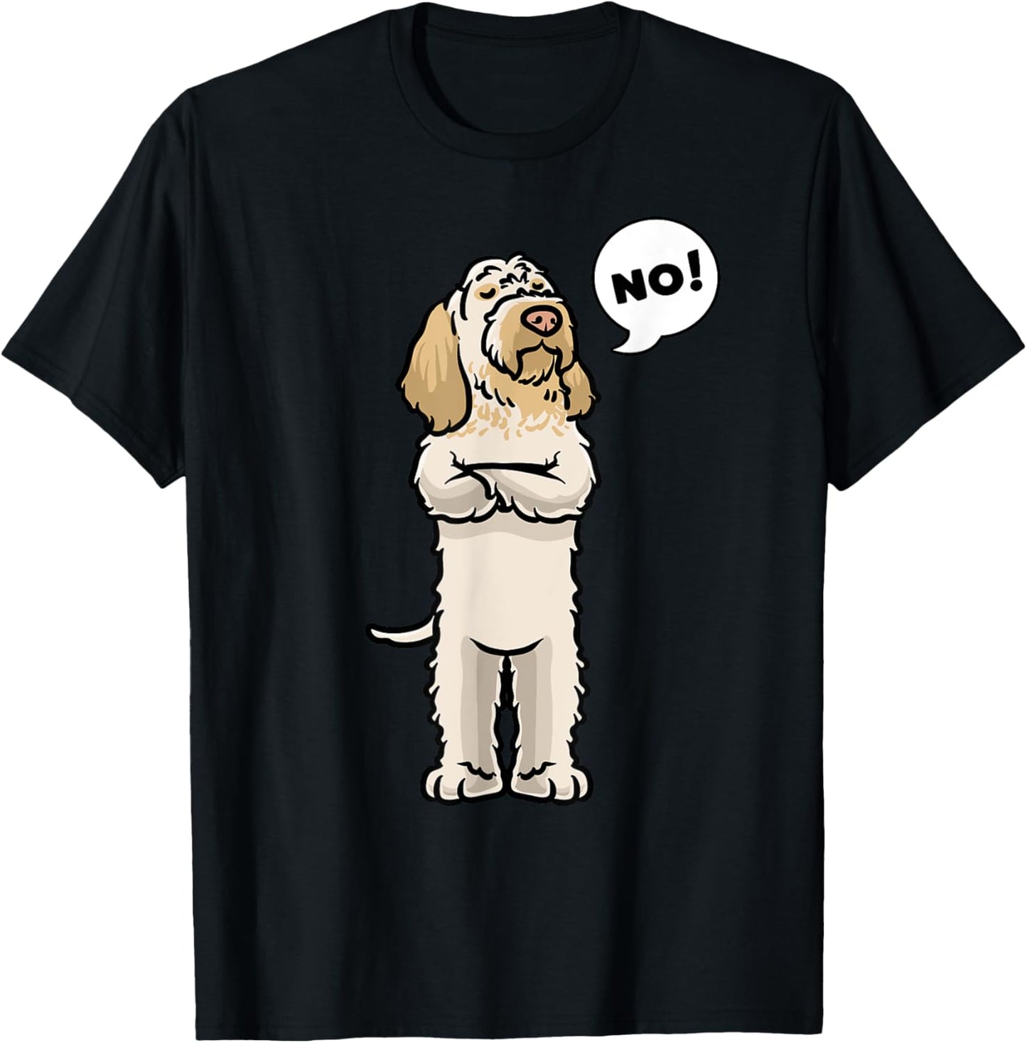 Stubborn Spinone Italiano Dog T-Shirt - T-Shirt | Black
