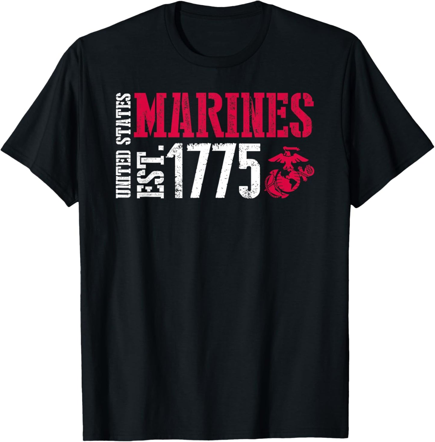 United States Marines Est. 1775 T-Shirt - T-Shirt | Black
