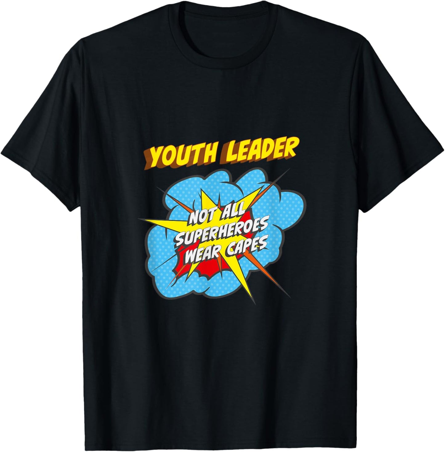 Youth Leader Funny Superhero Job T-Shirt - T-Shirt | Black
