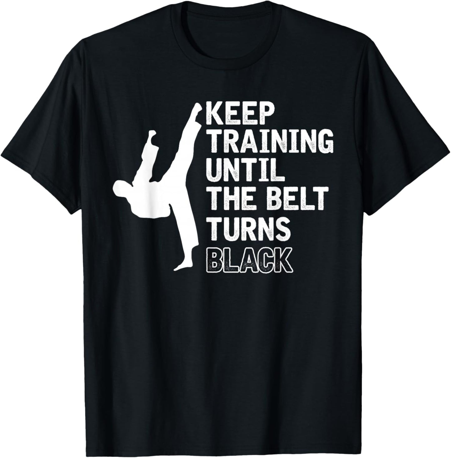 Black Belt Sparring Ninja Funny Gift Karate T-Shirt - T-Shirt | Black