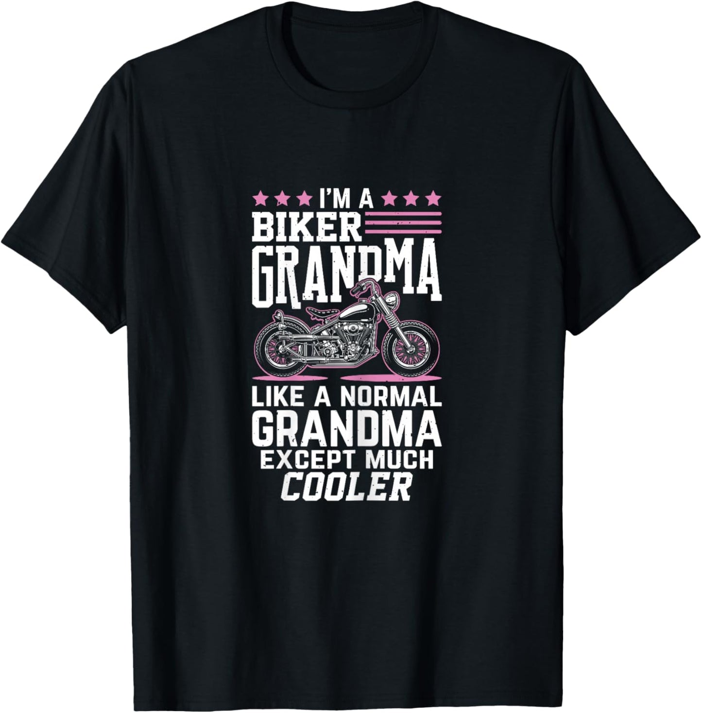 Biker Grandma - Motorbike Grandma Biker Grandma T-Shirt - T-Shirt | Black