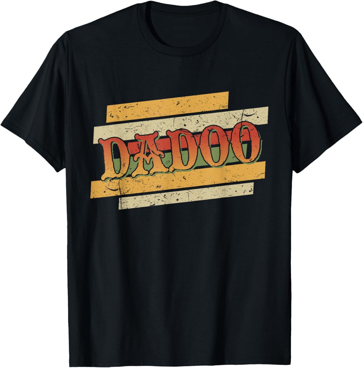 Funny DADOO Retro Vintage Stepdad Stepfather T-Shirt - T-Shirt | Black