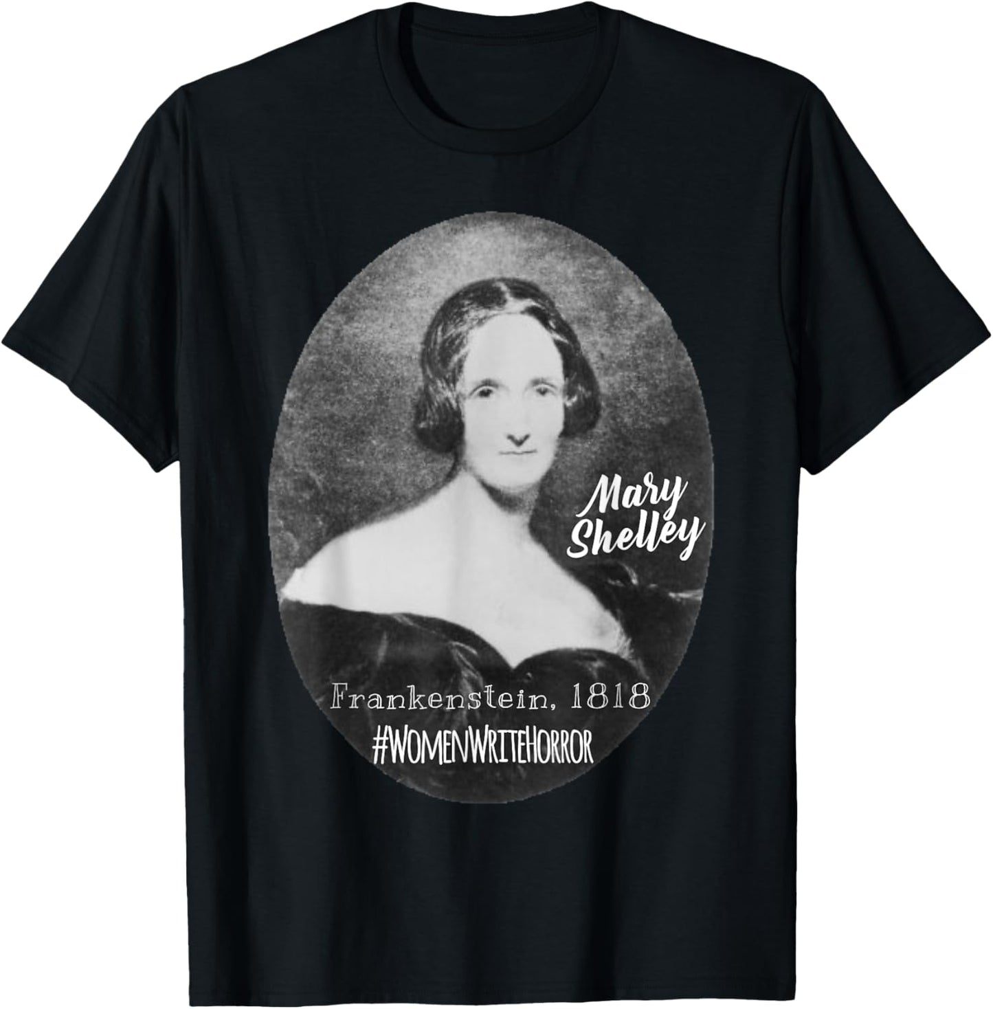 Mary Shelley Frankenstein Gothic Horror T-Shirt - T-Shirt | Black