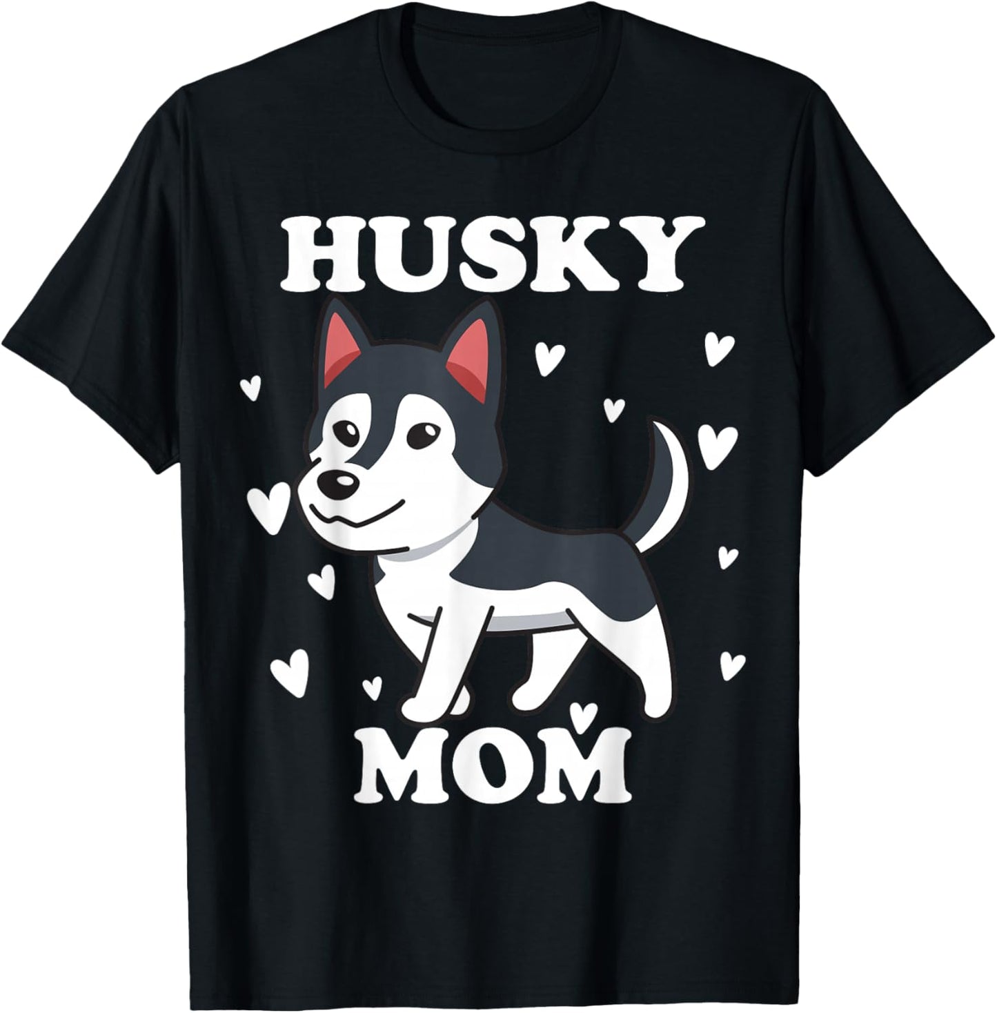 Husky Mama Sibe Mom for Mother's Day Mother Dog Mum Chukcha T-Shirt - T-Shirt | Black