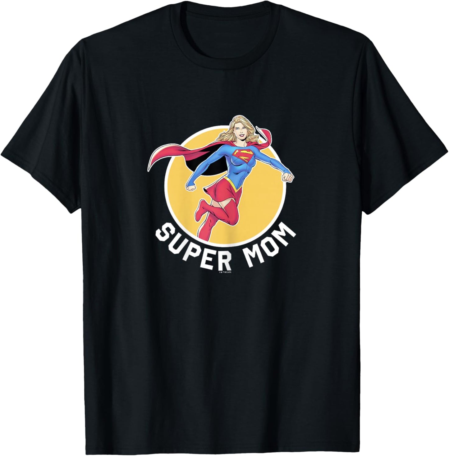 DC Comics Superman Mother's Day Super Mom Poster T-Shirt - T-Shirt | Black