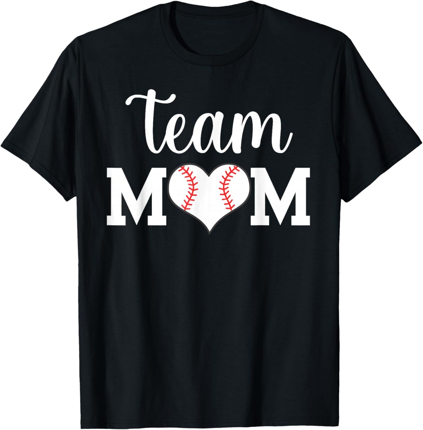Team Mom Baseball T-Shirt - T-Shirt | Black