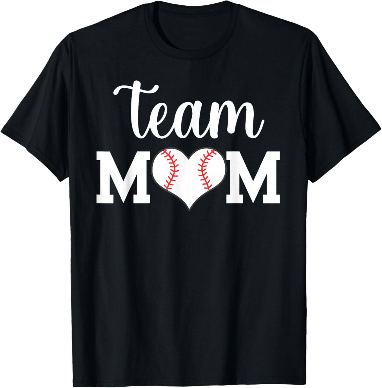 Team Mom Baseball T-Shirt - T-Shirt | Black