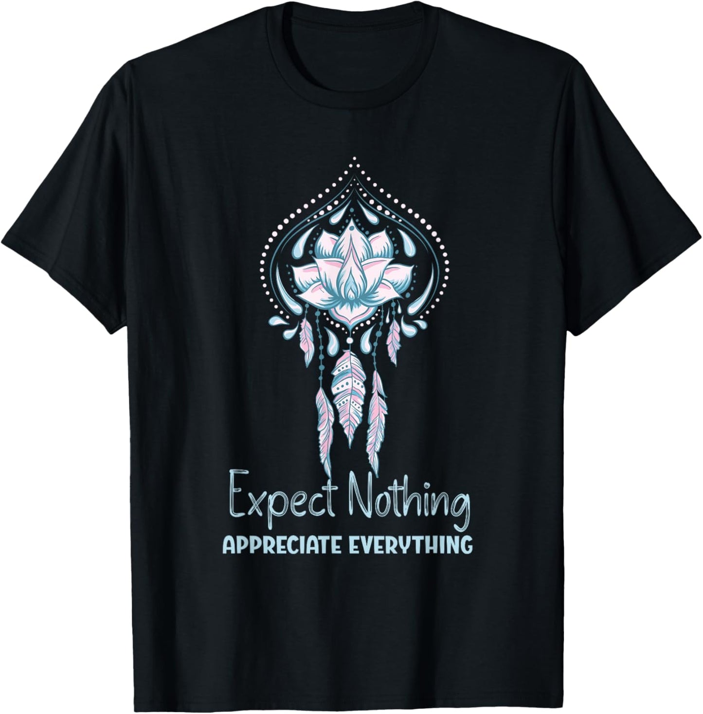 Spiritual Attract Meditation Spirituality Lotus T-Shirt - T-Shirt | Black