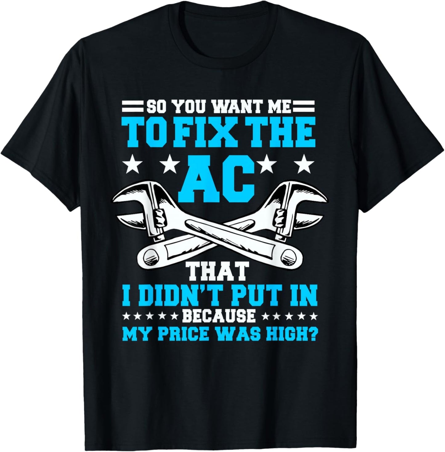 HVAC Technician Work Mechanic Installer Service HVACR Tech T-Shirt - T-Shirt | Black