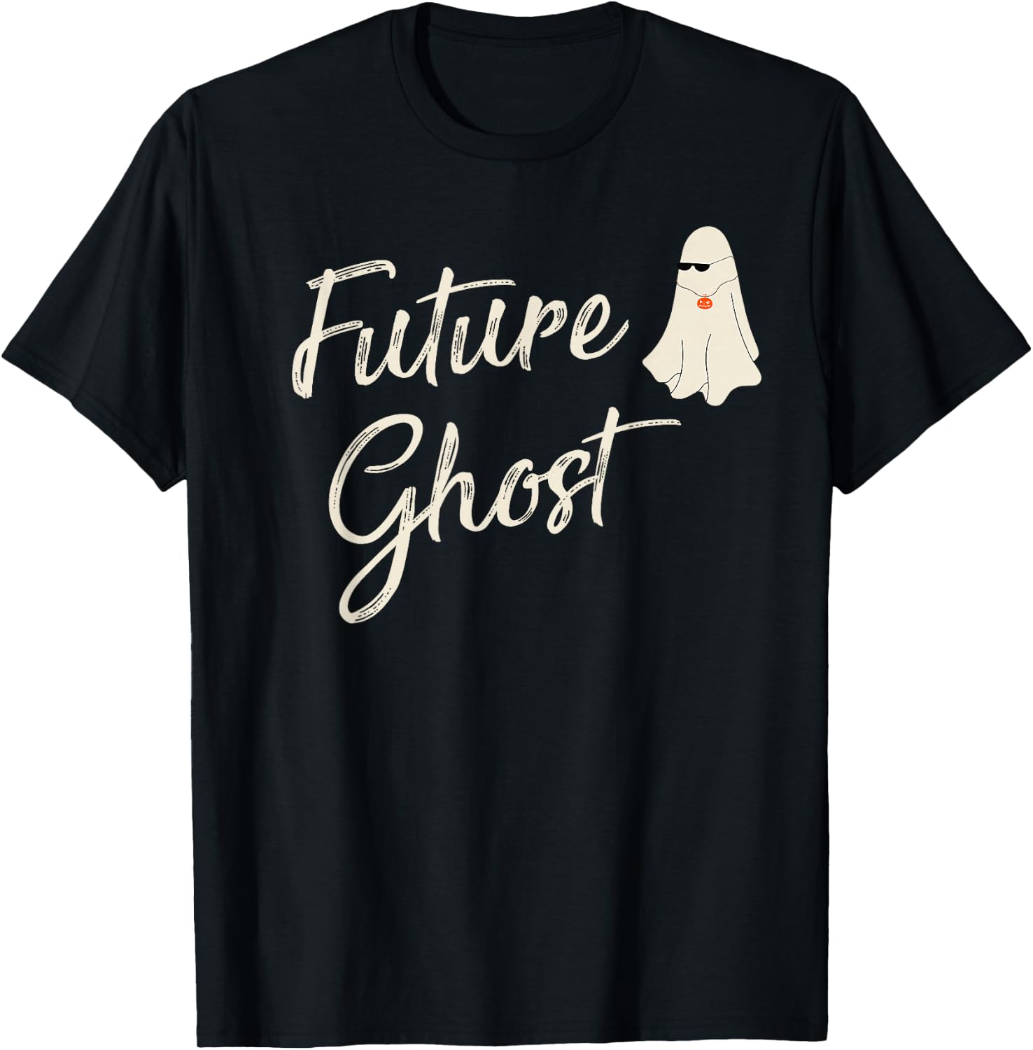 Future Ghost Funny Last Minute Retro Halloween Costume T-Shirt - T-Shirt | Black