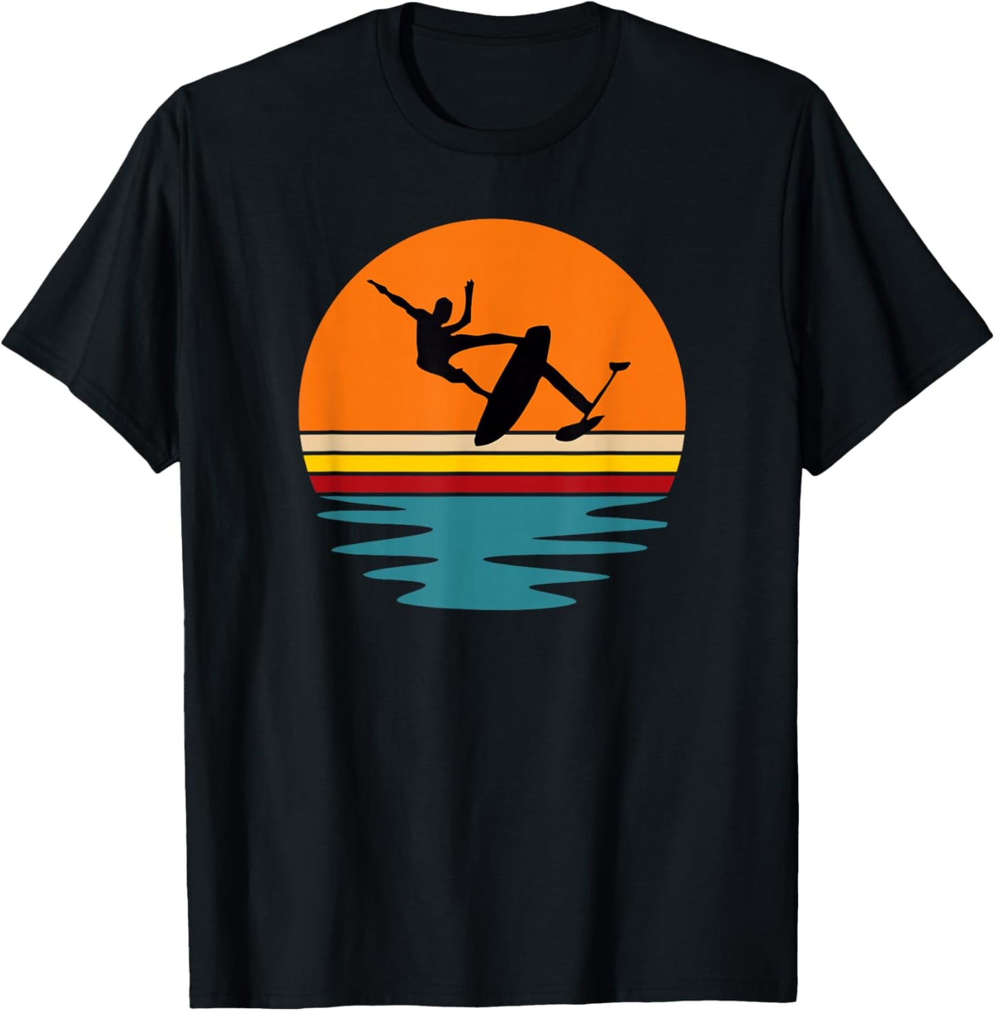Hydrofoil Board Foil-Surf T-Shirt - T-Shirt | Black