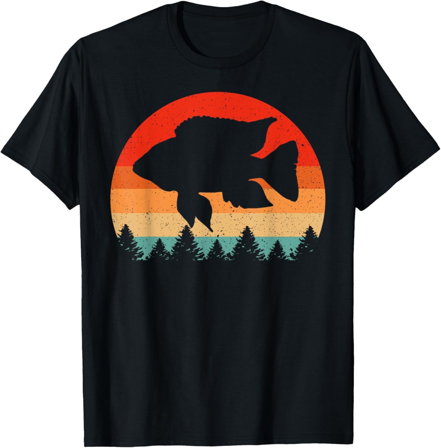 Vintage Retro Cichlid Fish Lover Cichlid T-Shirt - T-Shirt | Black