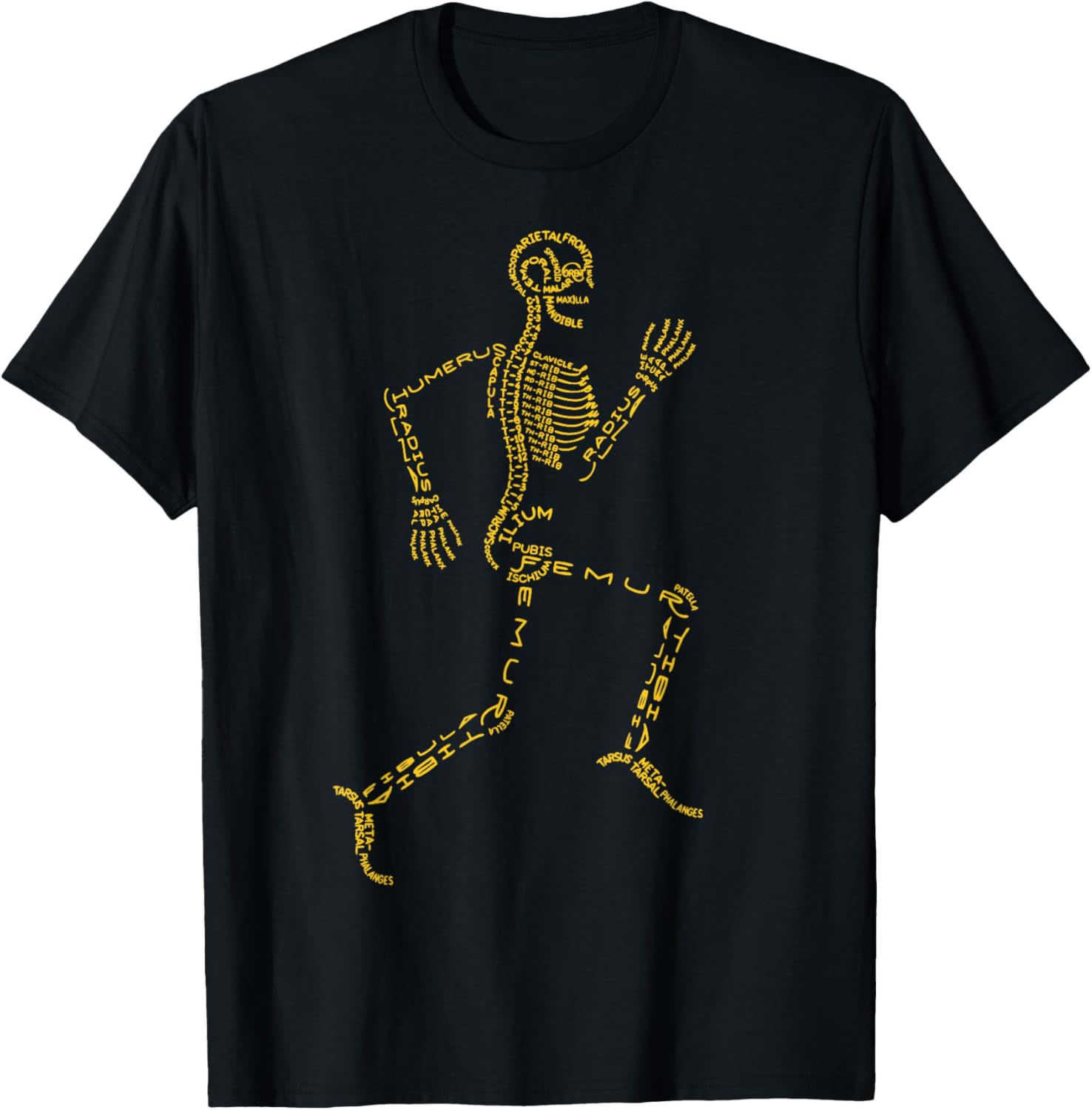 Anatomical Skeleton | Orthopedic Surgeon T-Shirt - T-Shirt | Black