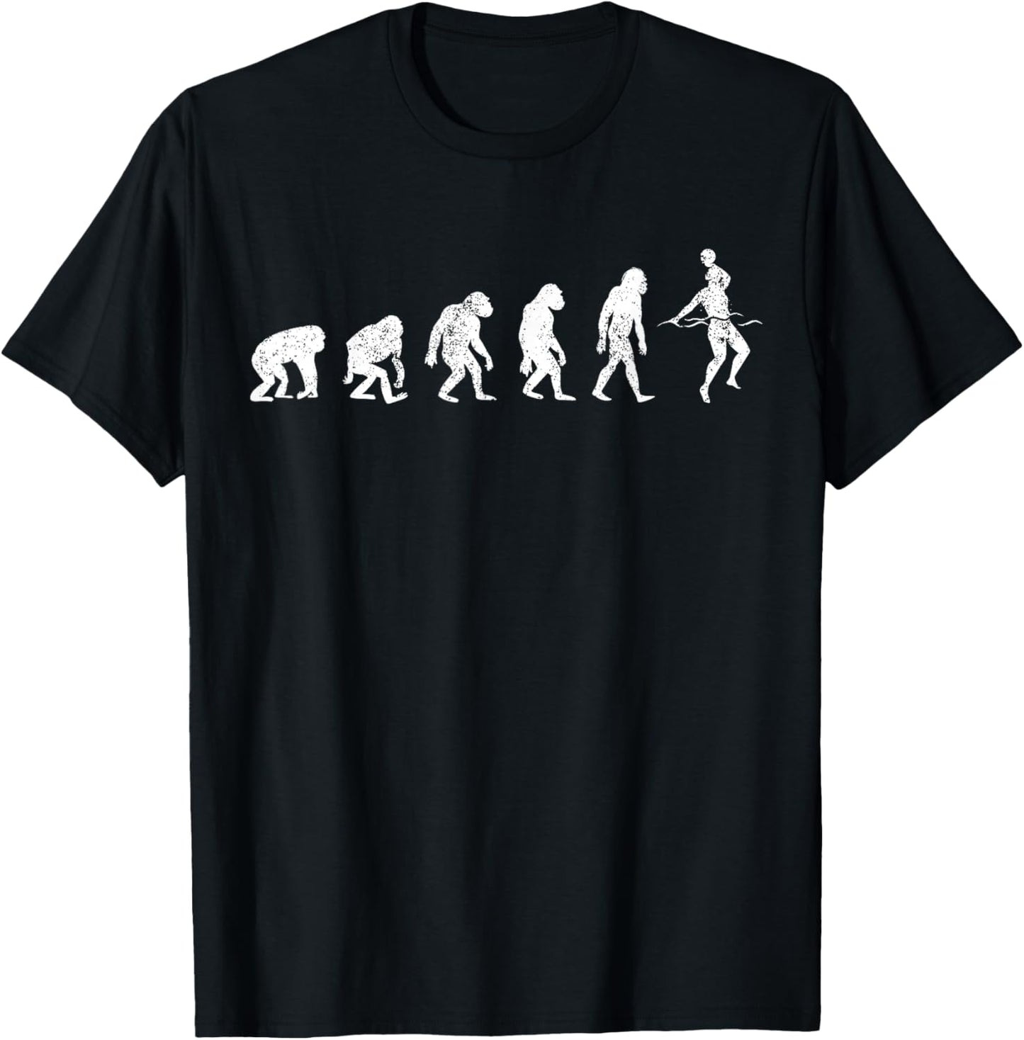 History of Water Polo Lover Print Funny Water Polo Evolution T-Shirt - T-Shirt | Black