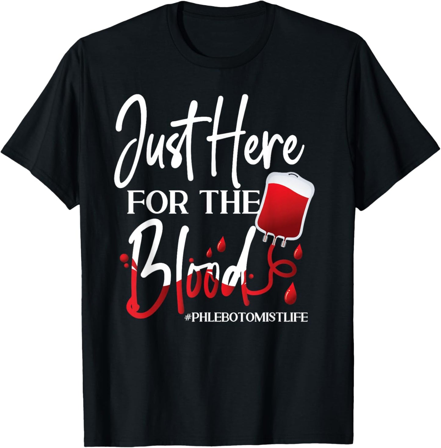Phlebotomist Tech Technician T-Shirt - T-Shirt | Black