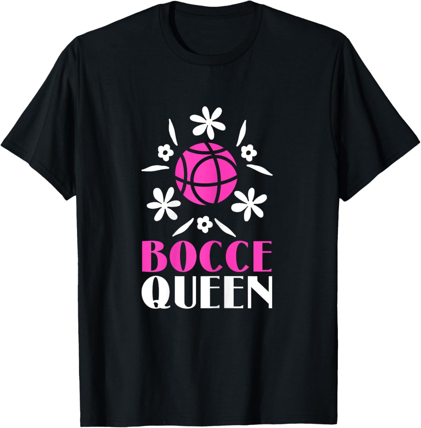 Bocce Queen Funny Bocce Ball T-Shirt - T-Shirt | Black