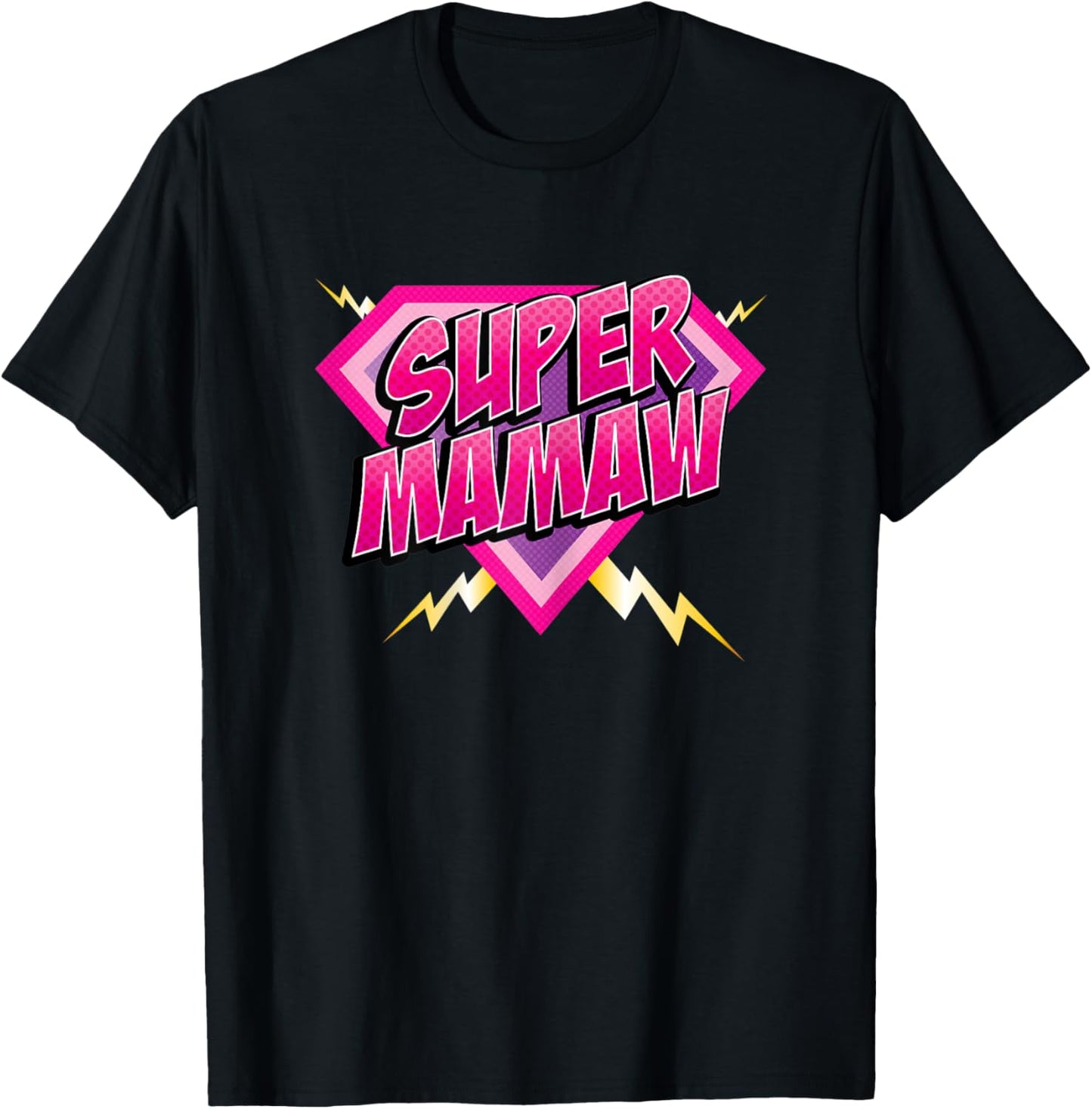 Super Mamaw Superhero Grandmother Comic Book Women T-Shirt - T-Shirt | Black
