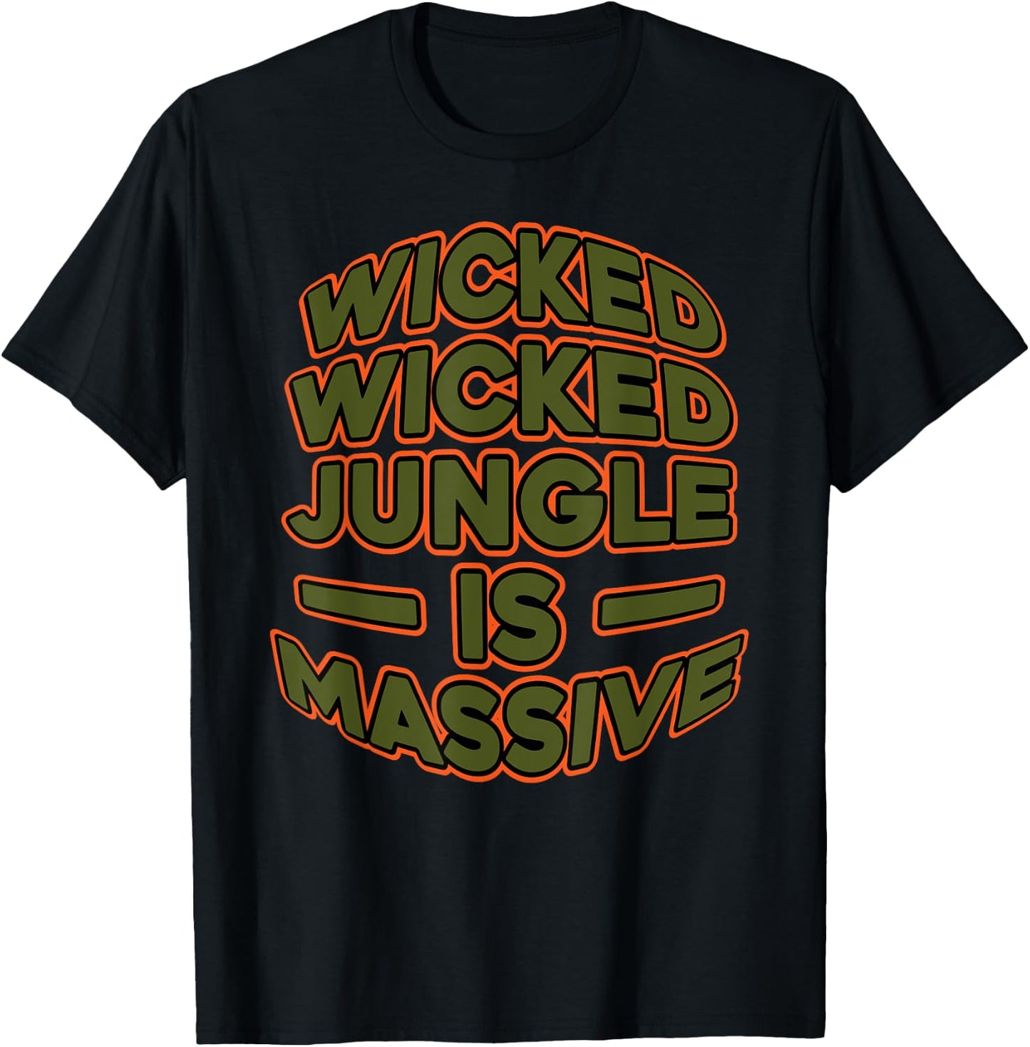 DNB Jungle Is Massive DrumNBass Junglist T-Shirt - T-Shirt | Black